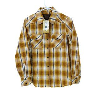 NWT Legendary Stockyards Women's XS All American Western‎ Plaid Shirt NEW